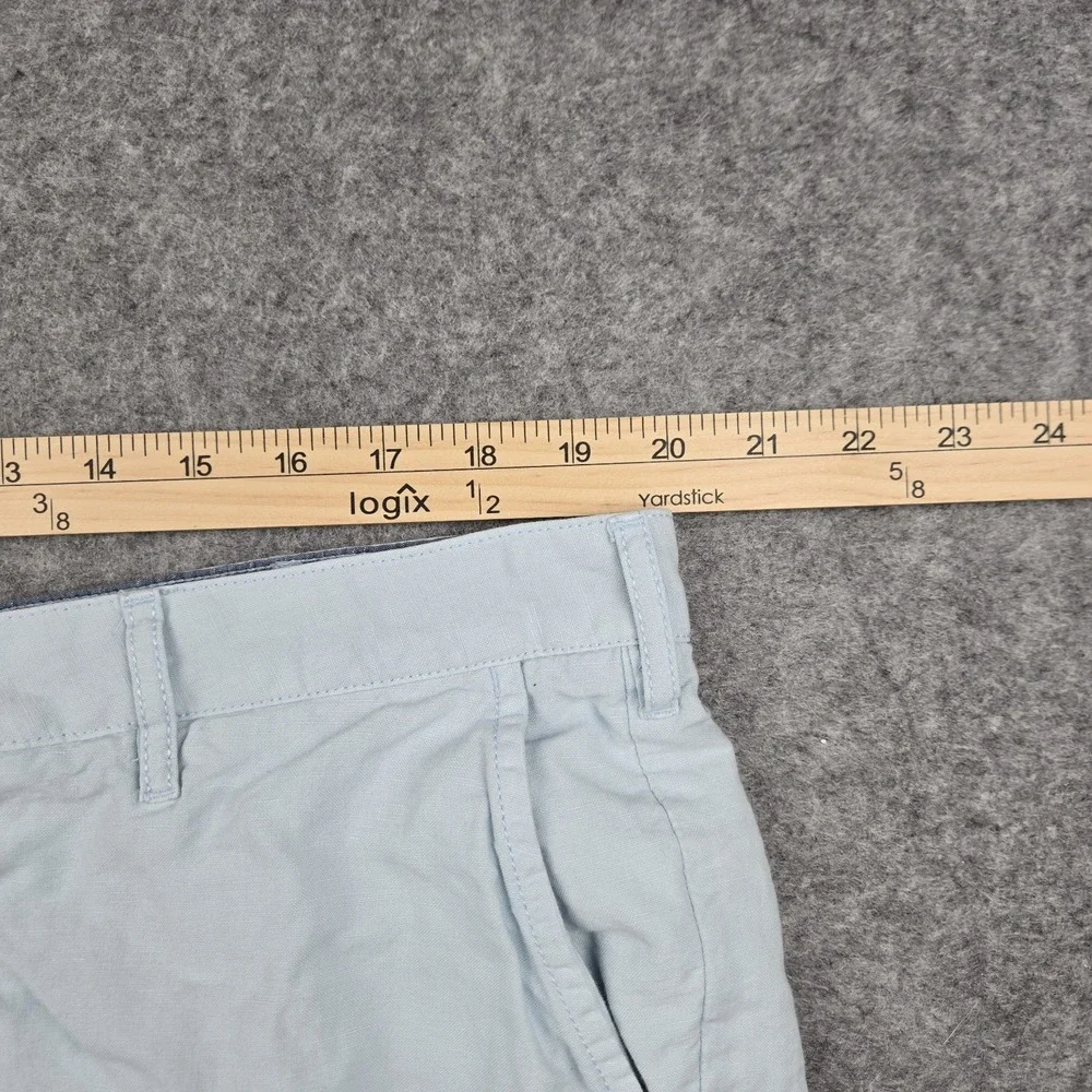 Faherty Malibu Linen Blend Chino Shorts‎ Men's Size 40x9 Light Blue Breathable